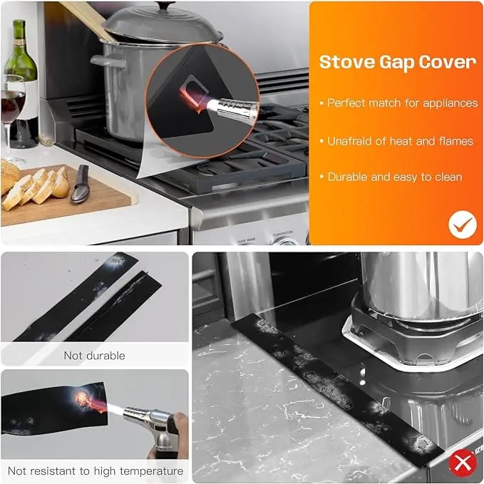 🔥HOT SALE 49% OFF🎁Stainless Steel Stove Gap Covers (2 pcs)