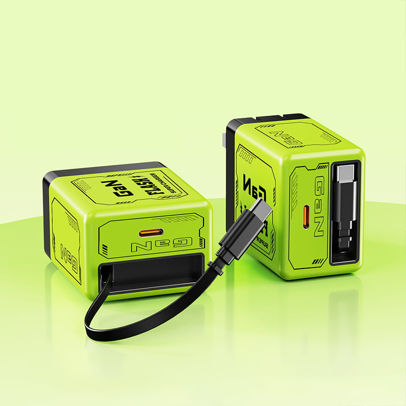 🔥W&O 2-in-1 GaN Compatible with 20W Fast Charger