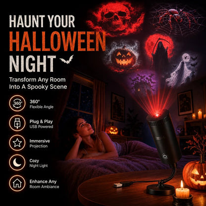 💯Plug-&-Play HD Star Projector: Halloween 6-Disc Set