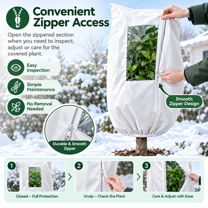 Plant Frost Protection Cover - Winter Frost Protection For Trees, Plants, And Shrubs