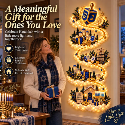 🔥🎁🕎 Hanukkah Festival of Lights Wall Decor Collection – 4 Glowing Designs Celebrating Eight Nights of Light ！！！✨