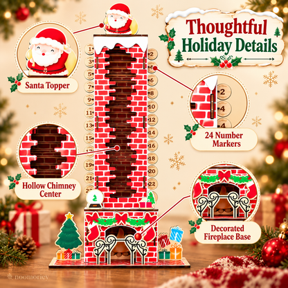 🎄DIY Wooden Santa Advent Calendar – 24-Day Christmas Countdown Tabletop Decor