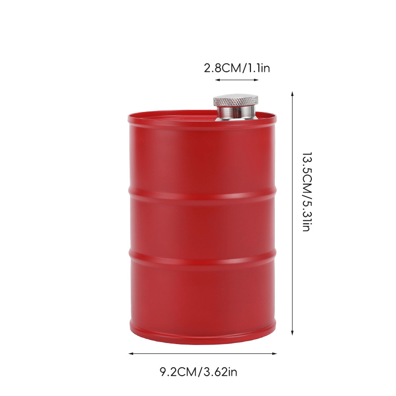 350ml/750ml Oil Drum Anti-rust Leak-proof No Odor Portable Wine Storage🛢Food Grade Camping Whisky Flagon Wine Jug Camping Supplies