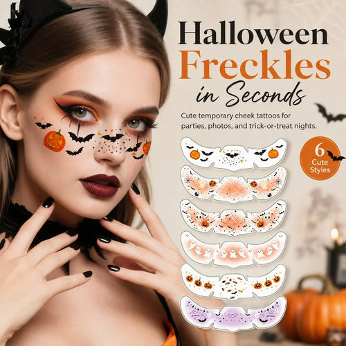 🌸✨Temporary Freckle Face Tattoos – 6 Fun Styles for Every Mood 💫 Festivals, Parties & Daily Looks🎉