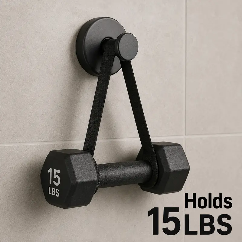 Stainless Steel Finish Grip Lock Heavy Duty Adhesive Wall Hooks