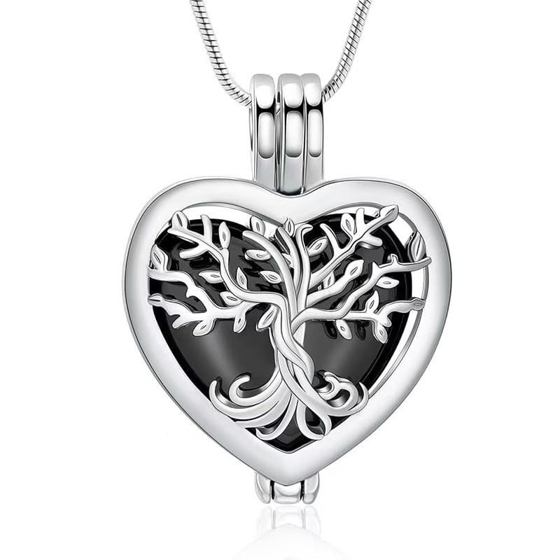 🌓Last Day 49% OFF-🌳❤️Heart Tree of Life Cremation Memorial Pendant | symbolizing the eternal continuity of life and love.