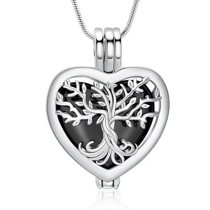 🌓Last Day 49% OFF-🌳❤️Heart Tree of Life Cremation Memorial Pendant | symbolizing the eternal continuity of life and love.