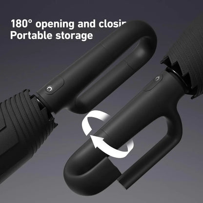 ☔Portable Automatic Folding Umbrella-Windproof Waterproof with Loop Buckle