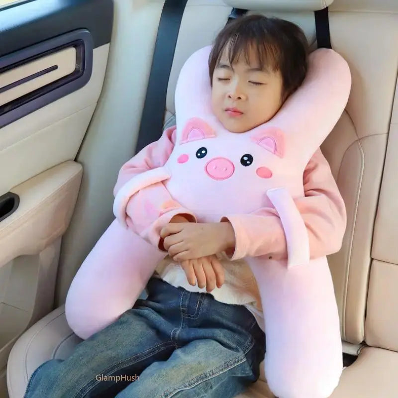🐷Kids Plush Pig Car Neck Pillow