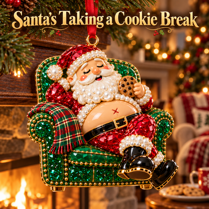🎅 Santa’s Off-Duty Christmas Ornaments – 8 Funny Holiday Keepsake Designs💪🏄