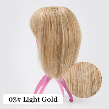 💥Superior Quality-Natural Hair Toppers With Bangs For Women