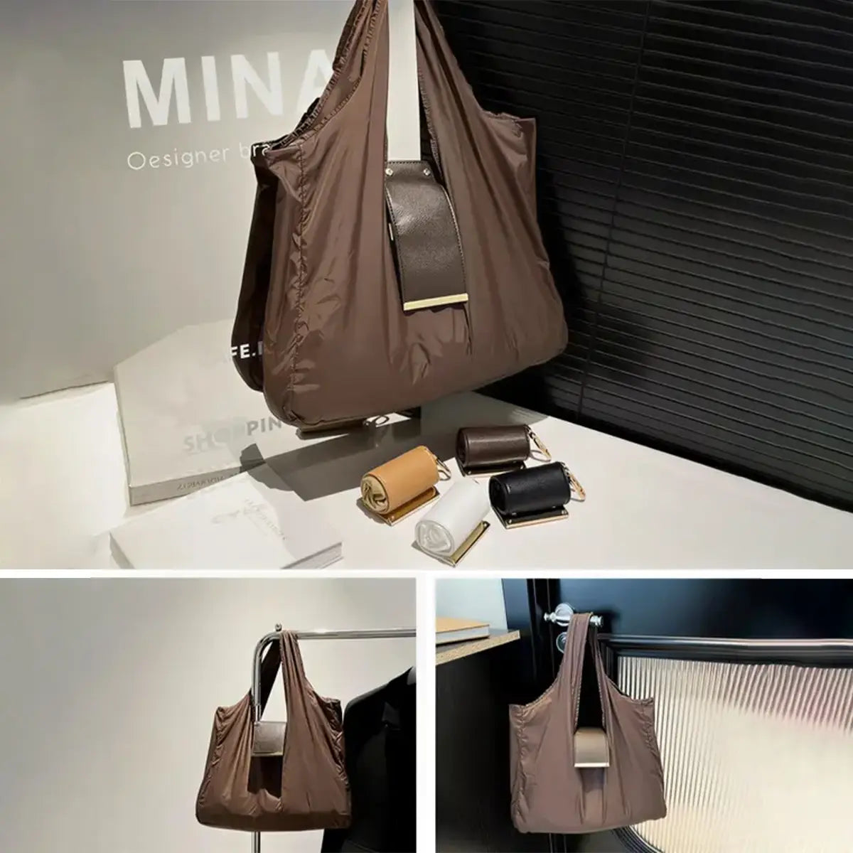 Foldable Keychain Tote Bag for Shopping & Travel