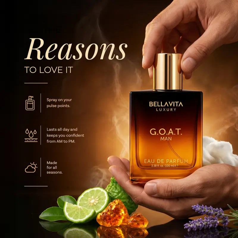 Eau De Parfum (EDP) | Bergamot, Amber & Vetiver | Woody & Musky | Long Lasting