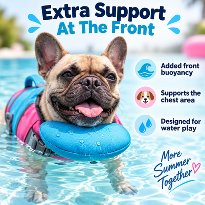 Dog Life Vest – Adjustable Flotation Support for Swimming & Boating