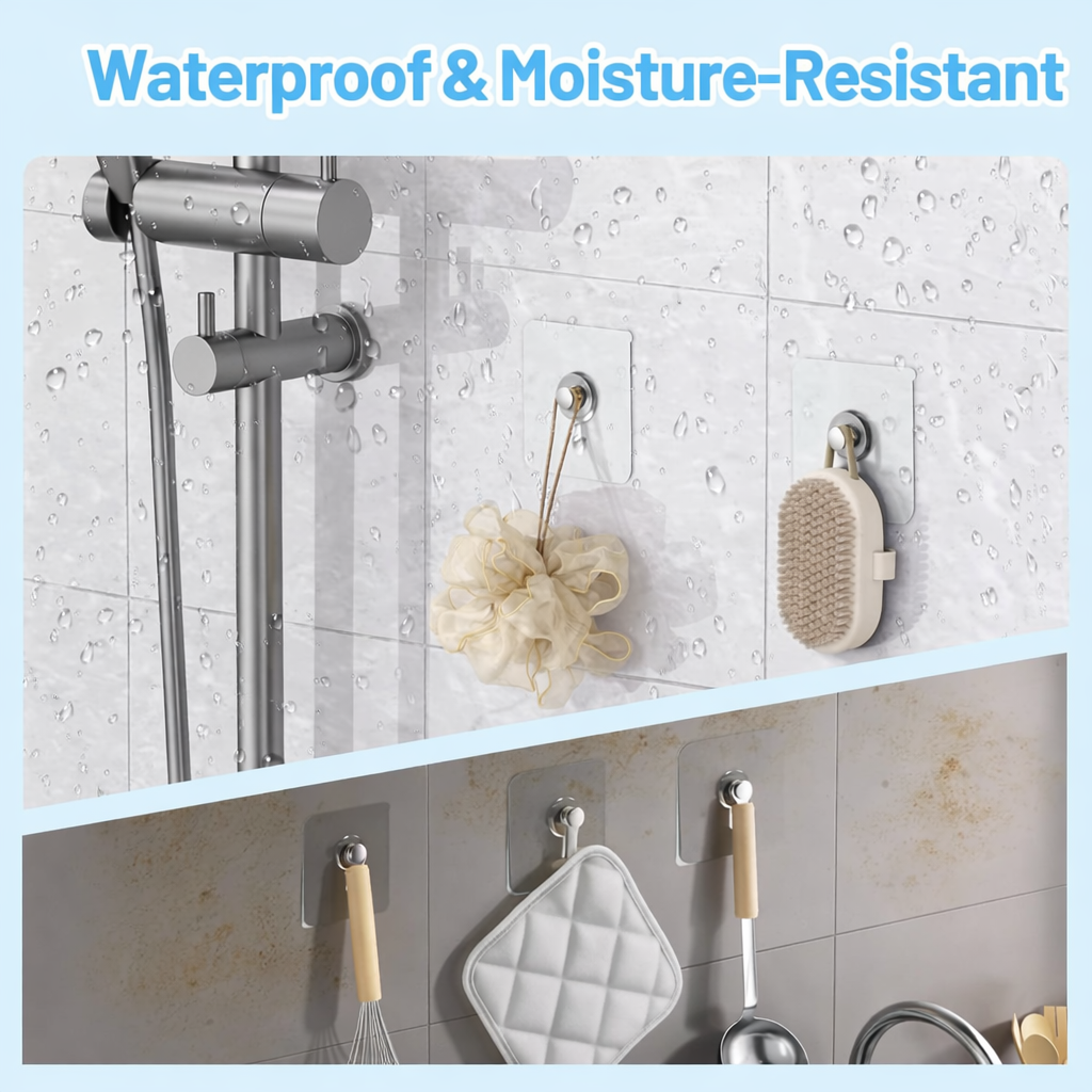🔥Limited Time 49% Off✨⚡10 Pcs Self Adhesive Wall Hooks