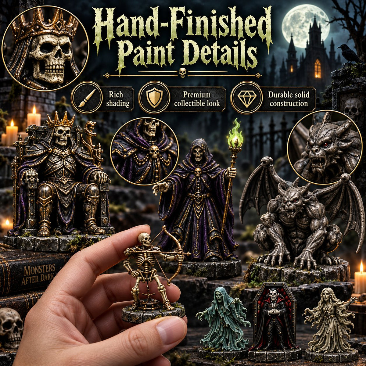 24-Day Monsters After Dark Advent Calendar | Crypt & Graveyard Collection