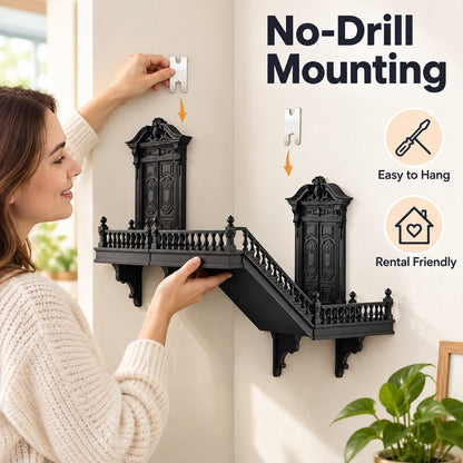 Gothic Castle Corner Shelf, Turn Empty Room Corners Into Mini Palaces To Display Your Precious Collectibles