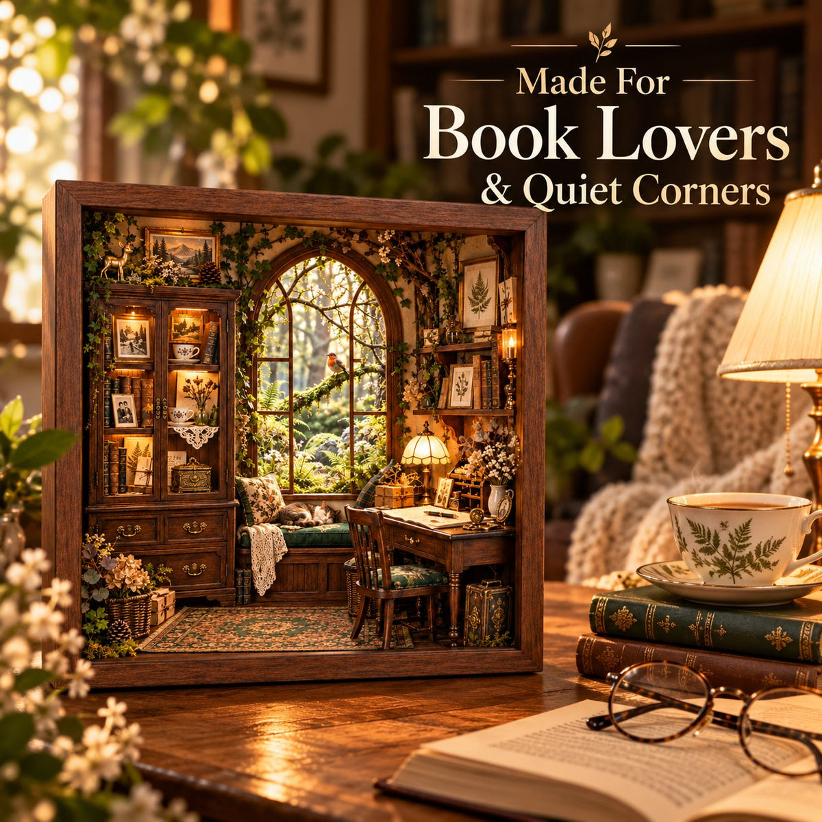 The Woodland Memory House™ 3D Handmade Heritage Shadow Box