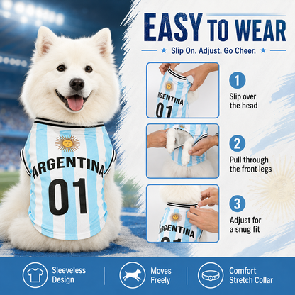 ⚽🐾 2026 North America Football Fan Pet Jersey