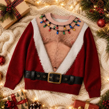 🎅 Hilarious Santa Illusion Christmas Long Sleeve Shirt