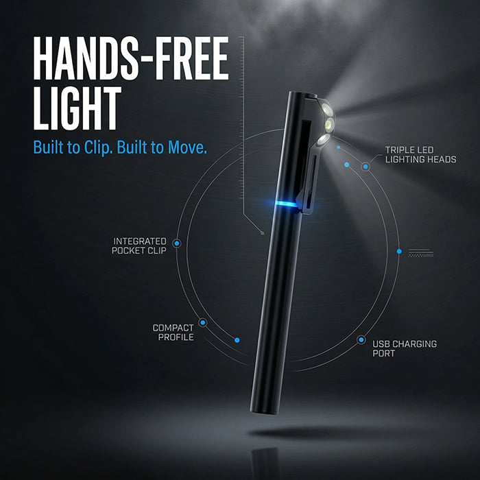 💡 Ultimate Hands-Free Wearable Safety Light