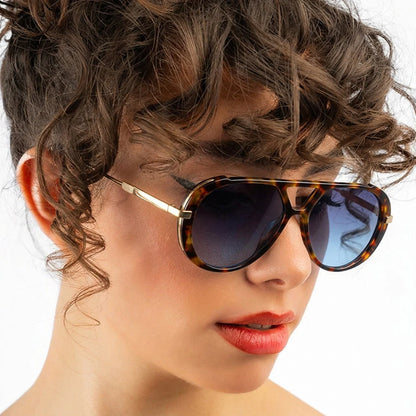 Retro Oversized Aviator Sunglasses | UV Protection & Iconic Style