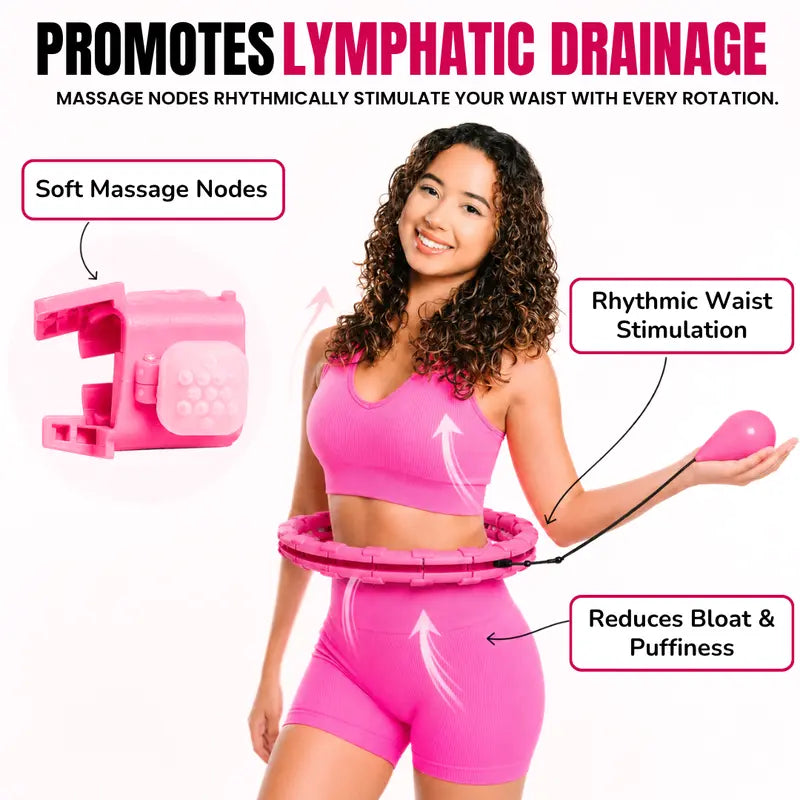 Adjustable 24-Joint Waist Trainer with Massage Rollers – Core & Abdominal Fitness Equipment – No Bumps, No Noise
