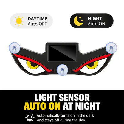 🚗👁️2 - PACK Dynamic LED Car Rear Window Display – Vampire Devil Eye Emoji Panel