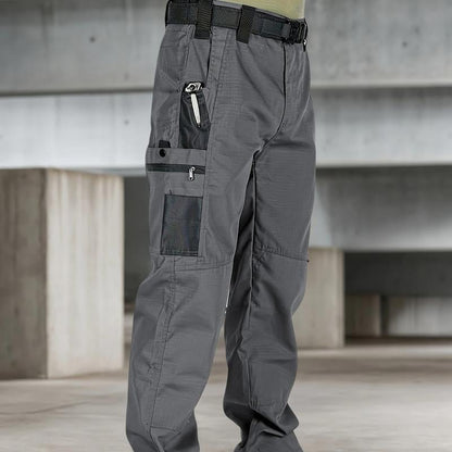 🔥Buy 2 Free Shipping👖Men's Solid Color Camouflage Printed Pocket Zipper Waterproof Tactical Work Pants