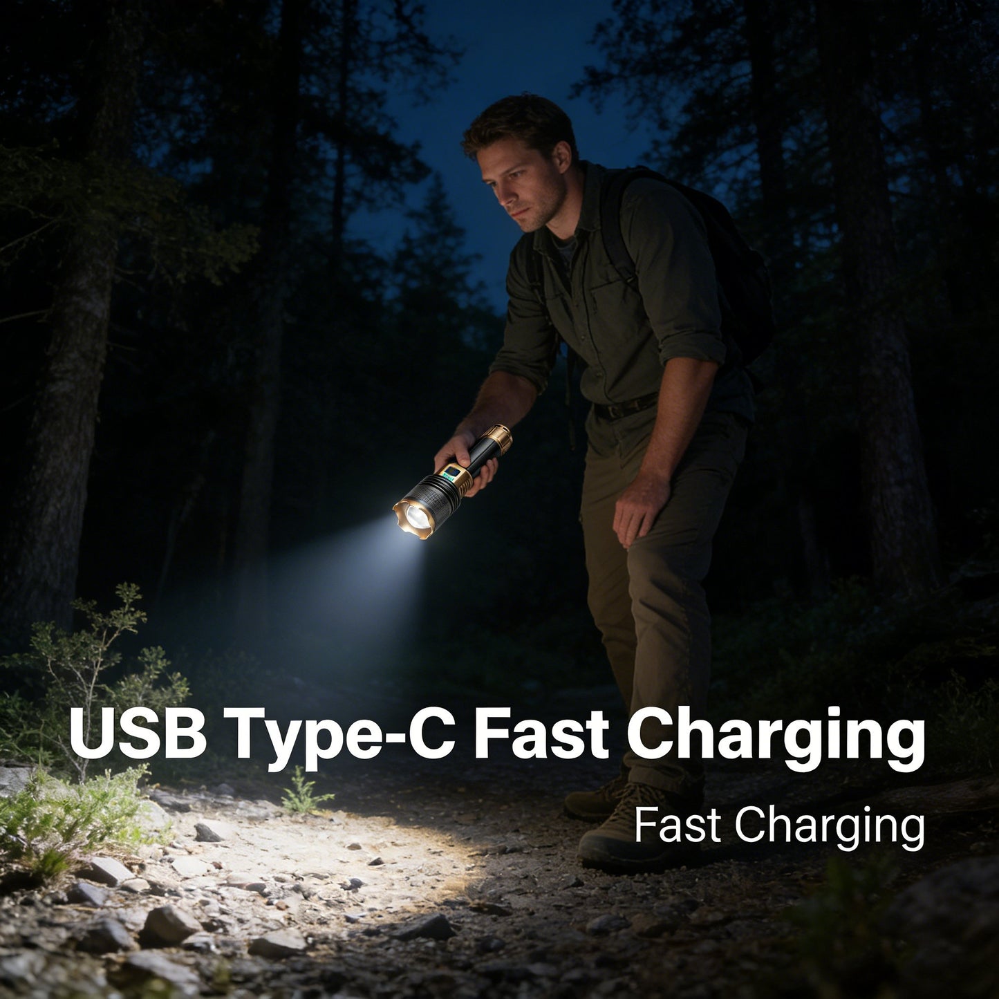 🔦Rechargeable Outdoor Long-Range Ultra-Bright Laser Flashlight