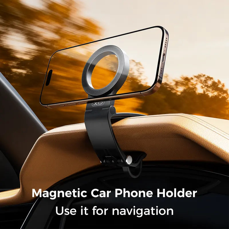 Strong Magnet Magnetic Cellphone Car Mount - Hands-Free Phone Holder, 95° Adjustable