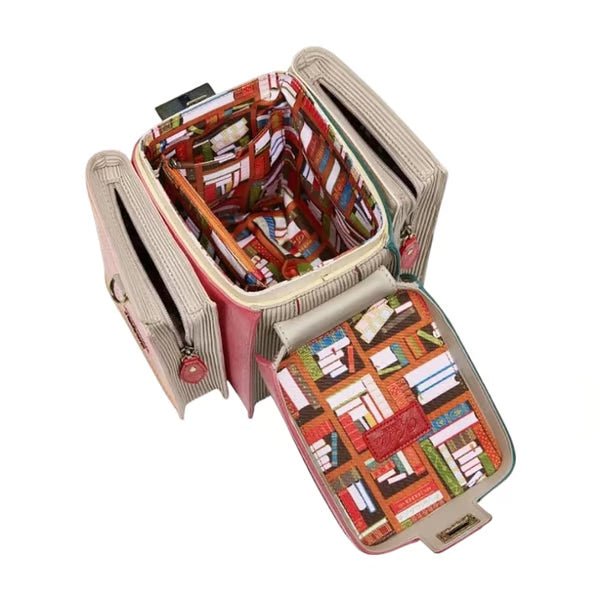 Vintage Stacked Book Novelty Handbag