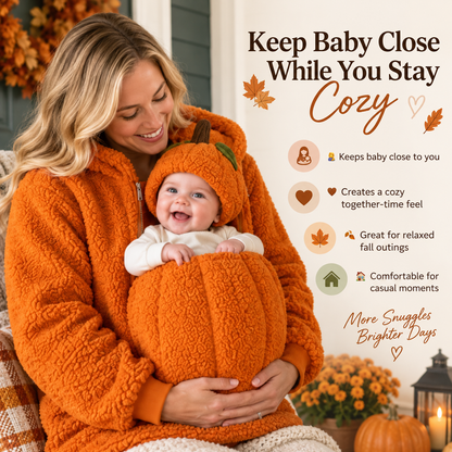 🎃 Mom & Baby Pumpkin Hoodie – Cozy Matching Fall Outfit for Halloween & Autumn Moments
