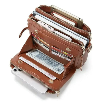 🔥LAST DAY 49% OFF- Three-Layer Leather Crossbody Shoulder Bag