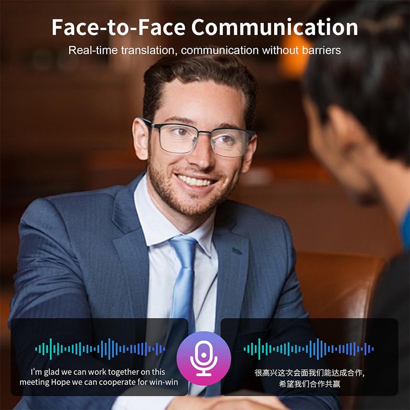 AI Smart Wireless Bluetooth Translation Glasses