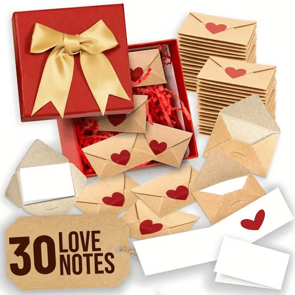 🔥[While Supplies Last]Love Letters Valentine's Collection | 60 Handwritten Notes & Envelopes | Timeless Romantic Gift📝❤️