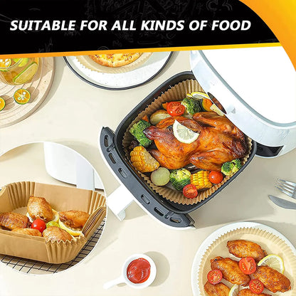 100Pcs Parchment Paper,Air Fryer Paper Liners