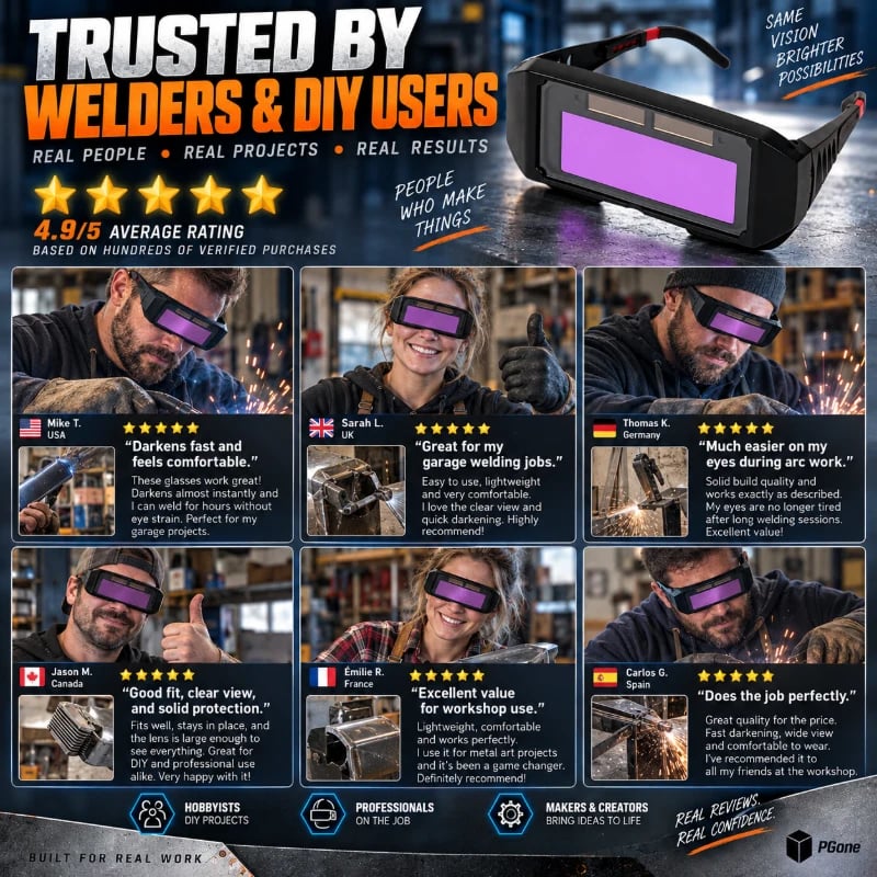 🔥HOT SALE🔥Auto-Darkening Anti-Glare Welding Glasses
