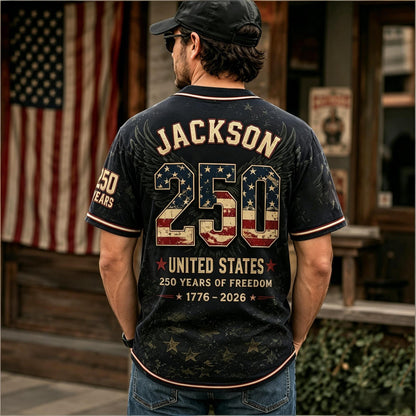 America 250th Anniversary Vintage Baseball Jersey
