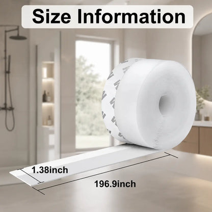 Adhesive Weather Stripping Tape – 32.8FT x 1.38" Door & Window Draught Excluder, Self-Adhesive Insulation & Sealing Strip