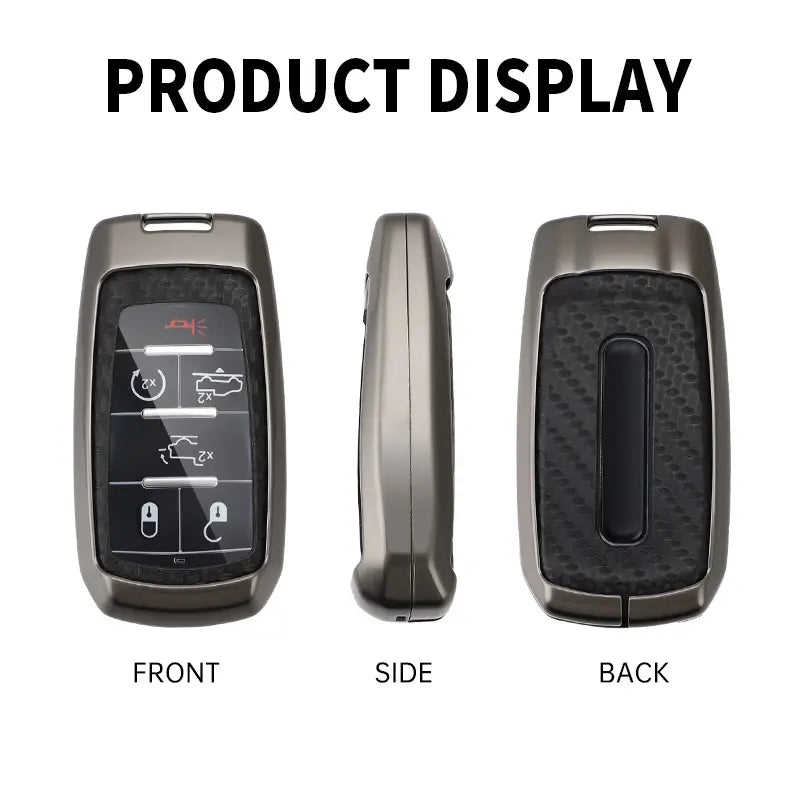 for Ram Pickup TRX Pickup Metal and Carbon Fiber Key Case