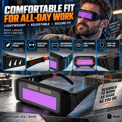 🔥HOT SALE🔥Auto-Darkening Anti-Glare Welding Glasses