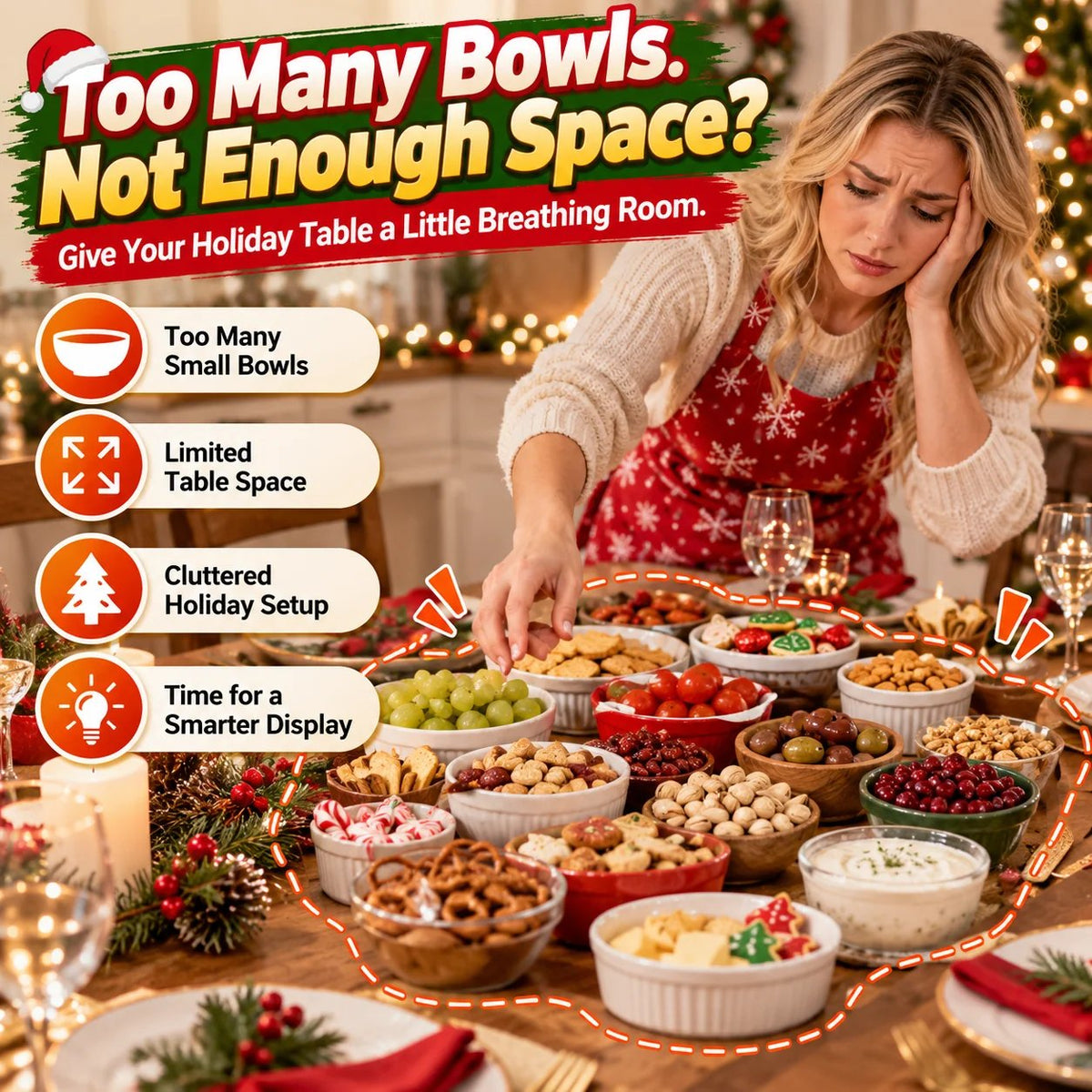 🔥HOT SALE-🎄5-Layer Christmas Tree Serving Tray – Stackable Snack & Dip Bowls, Festive Holiday Table Decor & Christmas Gift 🎁