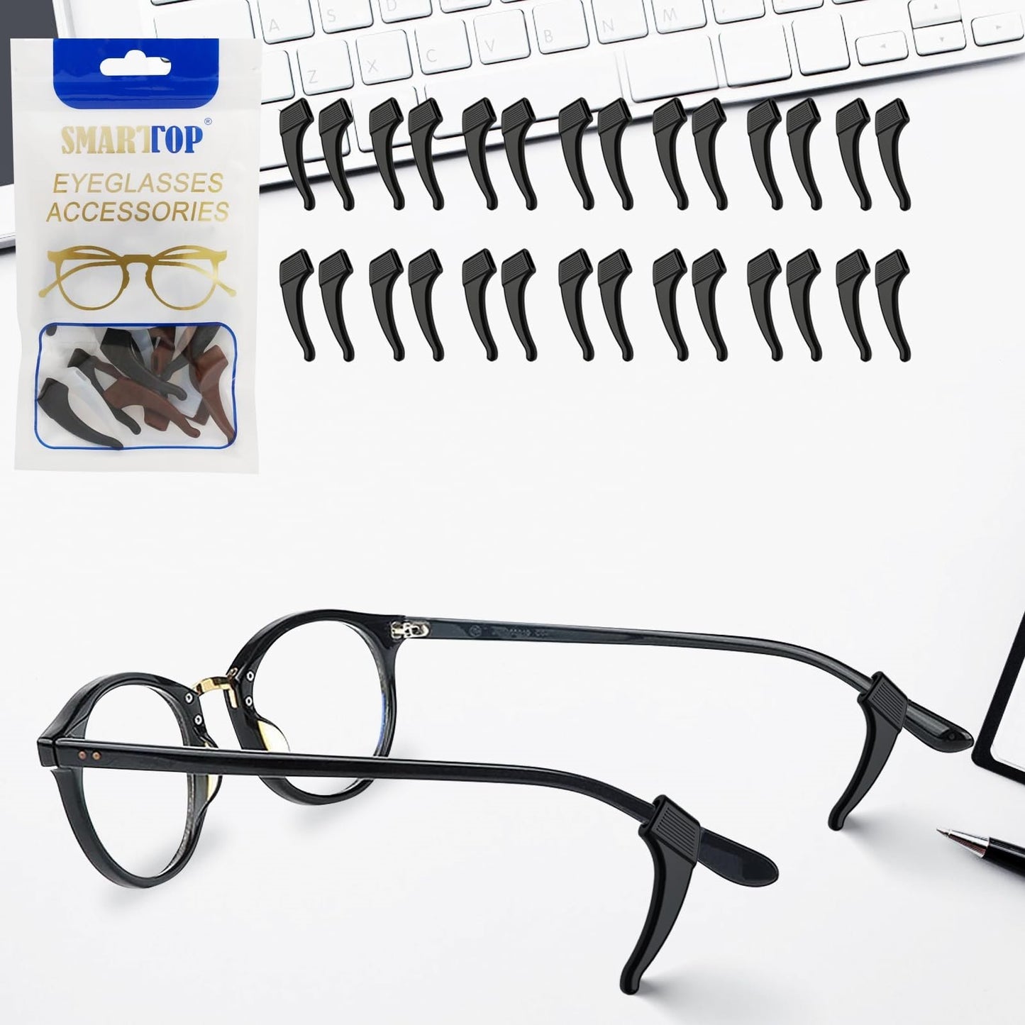 🔥Buy More Save More🔥14 Pairs Anti-Slip Eyeglass Ear Grips Hook