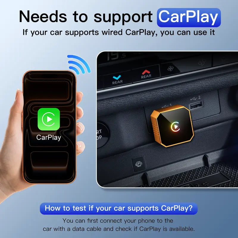 2026 Latest Wireless CarPlay Adapter 2-in-1