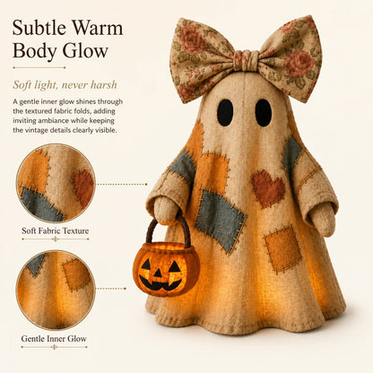 🔥🎁【Halloween Gifts】Lighted Vintage Patchwork Ghost-Buy 2 Get Free Shipping🎃✨🍂