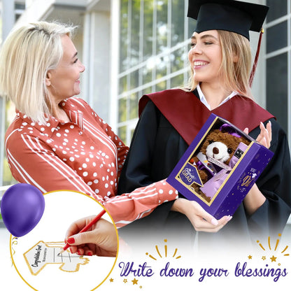 Class of 2026 Graduation PhD Bear Gift Set For Daughter Son Friend Grad Keepsake