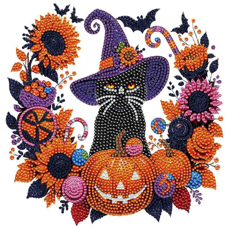 Halloween Diamond Painting Suncatcher Ornament Kit