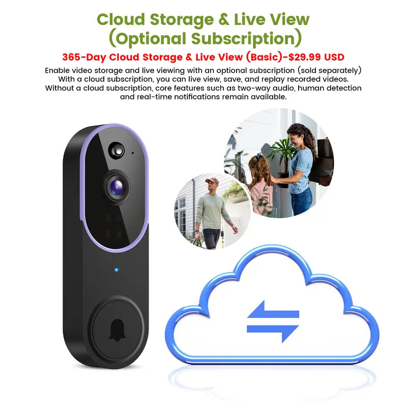 🔔📶Wireless Video Doorbell Camera