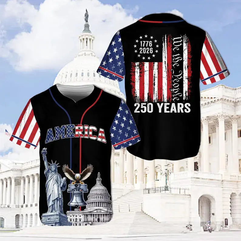 USA 250th Anniversary Baseball Jersey – Limited Patriotic Freedom Edition 🇺🇸